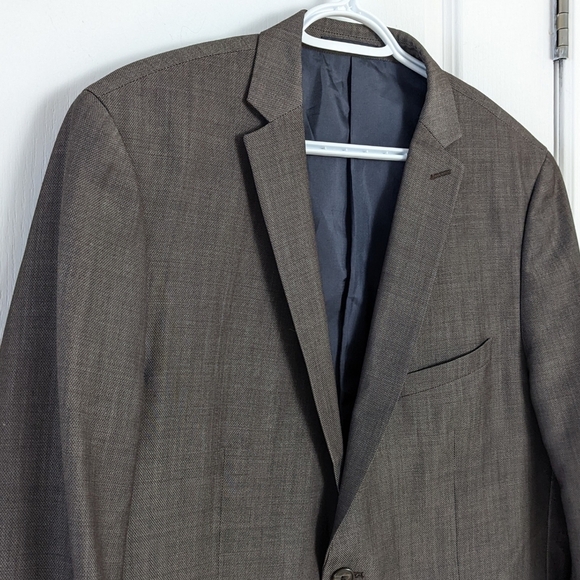 Matinique George F brown blazer suit jacket size 46 - Picture 3 of 14